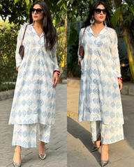 HAND BLOCK PRINTED COTTON CO-ORD SET