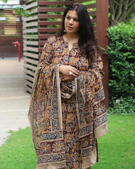 Ethnic Kalamkari Heavy Cotton Kurta set